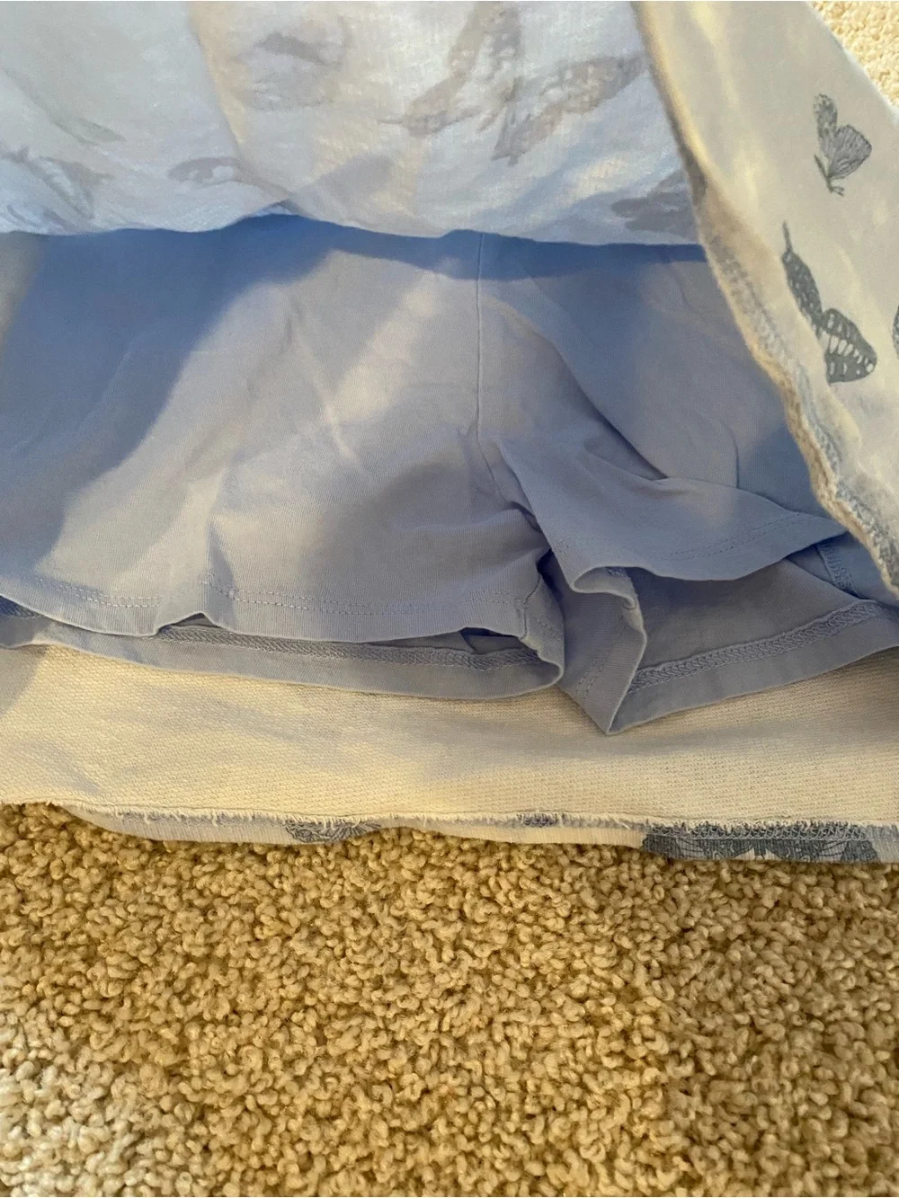 OshKosh B'gosh Light Blue Butterfly Skirt